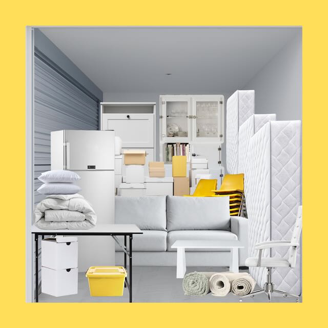 Large 14m² storage unit illustration